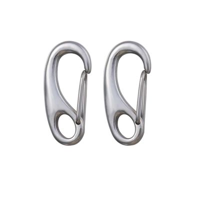 2-Piece Stainless Steel Dog Tag Clips for Dogs and Cats, Silver