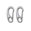 2-Piece Stainless Steel Dog Tag Clips for Dogs and Cats, Silver view 1