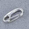 2-Piece Stainless Steel Dog Tag Clips for Dogs and Cats, Silver view 2