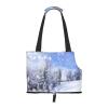 Small Dog Carrier Shoulder Bag with Winter Landscape view 2