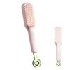 Scalp Massage Brush, Tangle-Free Self-Cleaning Detangling Brush (Pink) view 1