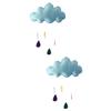 Cabilock 2-Piece Felt Raindrop Nursery Wall Hanging Decor view 1