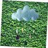 Cabilock 2-Piece Felt Raindrop Nursery Wall Hanging Decor view 2