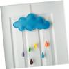 Cabilock 2-Piece Felt Raindrop Nursery Wall Hanging Decor view 3