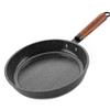 Egg Frying Pan, Cast-Iron Frying Pan, Classic Nonstick Metal-Alloy Frying Pan, Open Frying Pan (Color: Stainless Steel, Size: 28 cm) (Color: Stainless Steel, Size: 30 cm) view 1