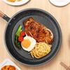 Egg Frying Pan, Cast-Iron Frying Pan, Classic Nonstick Metal-Alloy Frying Pan, Open Frying Pan (Color: Stainless Steel, Size: 28 cm) (Color: Stainless Steel, Size: 30 cm) view 2