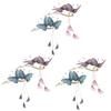 Housoutil 6-Piece Butterfly Hair Clips with Tassels, Colorful Hair Accessories for Women view 3