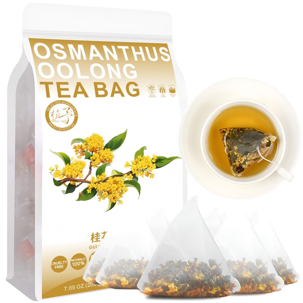 100% Natural Osmanthus Oolong Tea Bags, 200 g/7.05 oz (4 g × 50 Bags)