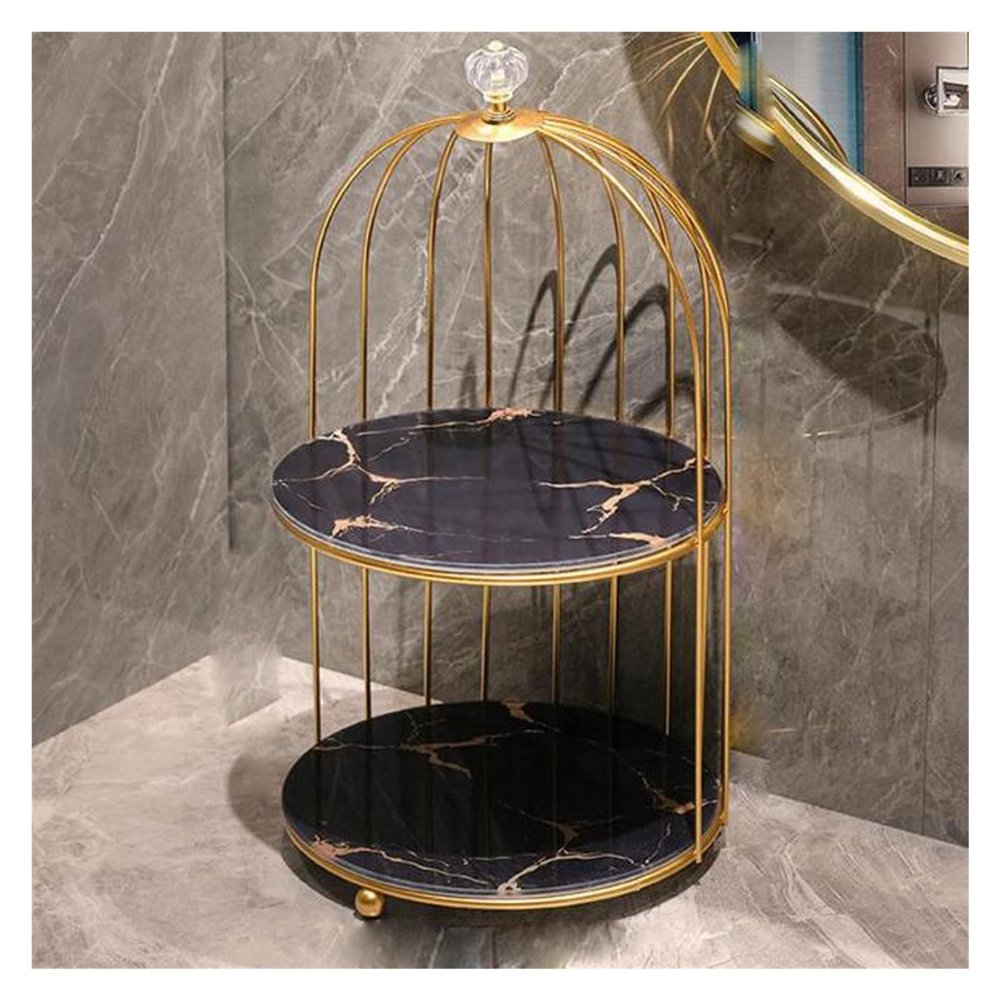ArinkO Bathroom Vanity Shelf with Compartments for Lipsticks, Perfumes, and Cosmetics (Color: D, One Size)