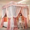 SZITW Purple Bed Canopy Mosquito Net, Soft Durable Canopy for Girls' Rooms, Tent Canopy, 200 x 220 x 200 cm view 3