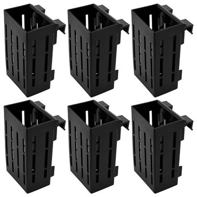 MEYAGOT 6-Pack Aquarium Plant Holders with Pots, Suction Cups, and Hooks