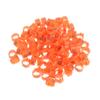 MONOJLY 100 Pcs 10mm Bird Leg Bands Plastic for Pigeons Chicken Quail Poultry Multicolor view 2