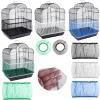 Bird Cage Mesh Net Cover, 3-Piece Nylon Mesh Bird Cage Cover, Shell Rock Net, Easy-Cleaning Bird Cage Accessory, Airy Mesh Parrot Cage Net (Color: Blue, Size: view 2