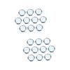 KOHARA 20-Piece Folding Cosmetic Mirrors, Double-Sided Pocket Mirrors view 1