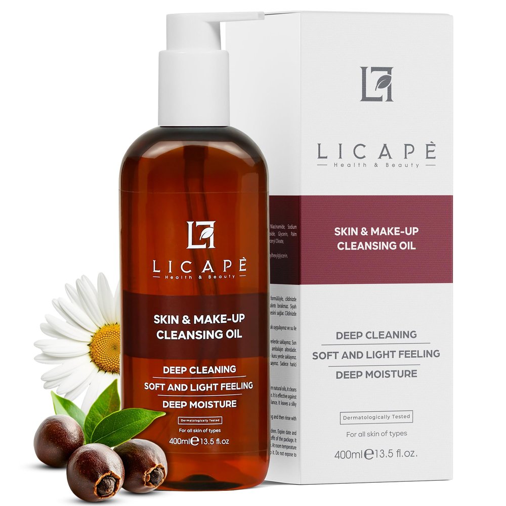 Licape Facial Cleansing Oil, 400 ml, with Chamomile Extract