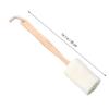 Angoily 2-Piece Natural Loofah Shower Brushes with Wooden Handles view 2