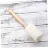 Angoily 2-Piece Natural Loofah Shower Brushes with Wooden Handles view 3
