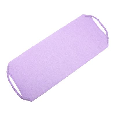 Housoutil Double-Sided Lavender Fabric Shower Scrubber with Pull Rope
