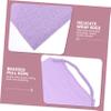 Housoutil Double-Sided Lavender Fabric Shower Scrubber with Pull Rope view 3