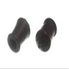 2 Black Rubber Walking Cane Tips, 12 mm Inner Diameter view 1