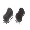2 Black Rubber Walking Cane Tips, 12 mm Inner Diameter view 2