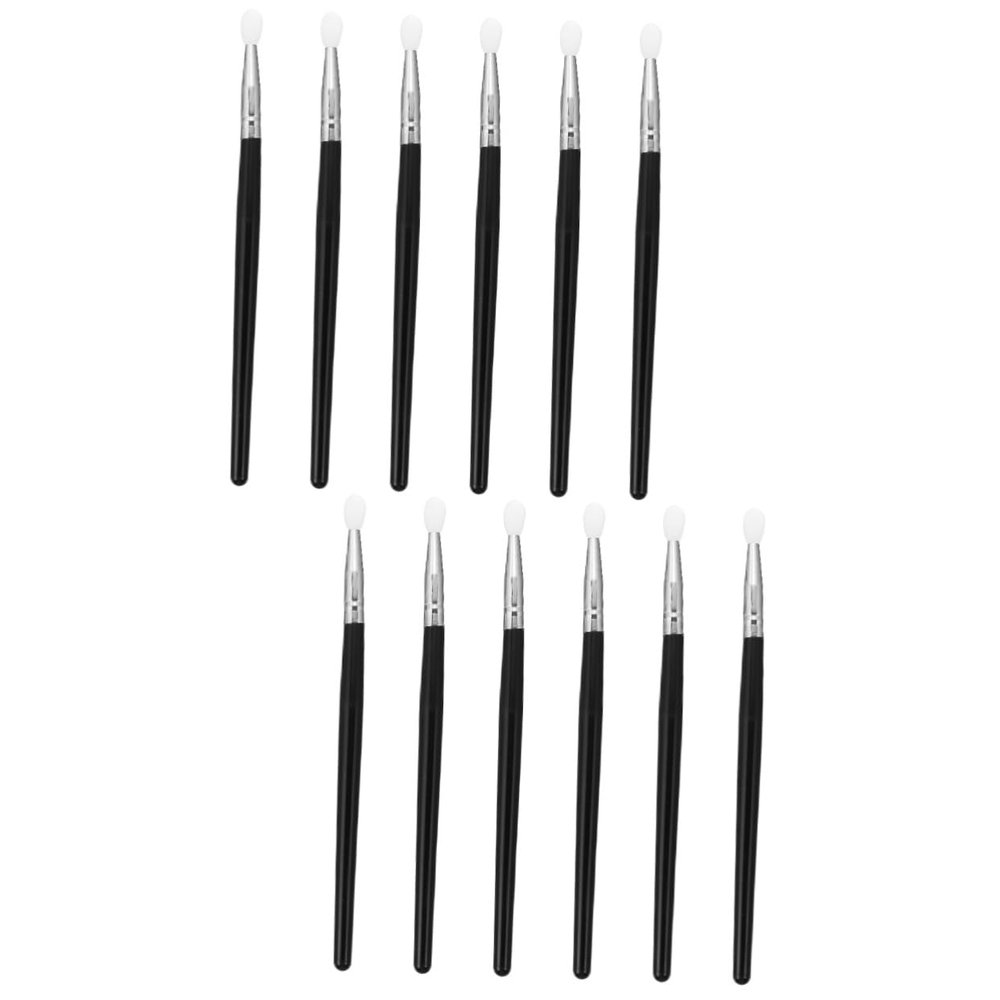 Housoutil 12-Piece Silicone Lip Brushes, Soft Lip Mask and Lipstick Applicators for Home and Salon Use