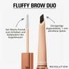 Makeup Revolution Fluffy Brow Filter Duo, Brow Pencil and Eyebrow Gel, Bronde, 1 pc view 3