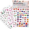 Housoutil Paper Nail Stickers, 10-Piece Set, Fresh Flowers and Butterflies, Self-Adhesive, Random Styles view 3