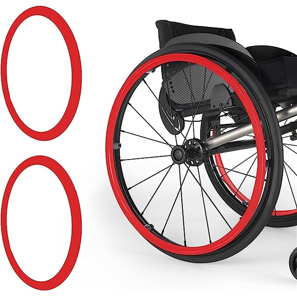 Silicone Wheelchair Handrim Grip Covers, 1 Pair