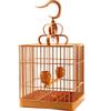 BanBe Square Bird Flight Cage with Rolling Stand, Brown view 1