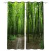 ZDLLDZ Green Forest Nature Blackout Curtains for Kids' Room or Bedroom, Cartoon Window Curtains, 117 x 214 cm (W x H), Set of 2 view 1