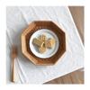 PTATT Rattan and Solid Wood Fruit Basket, Woven Storage Organizer, Brown-M view 2