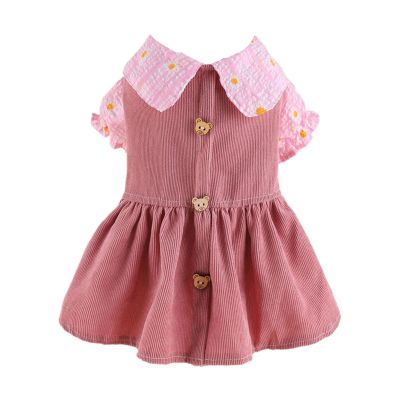 Pet Dress with Cute Button