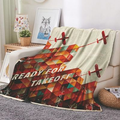 EHOMERY Cozy Blanket for Grandma, Soft Warm Fleece Blanket for Kids, Terrace, Travel and Naps, Orange, 150 x 100 cm