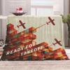 EHOMERY Cozy Blanket for Grandma, Soft Warm Fleece Blanket for Kids, Terrace, Travel and Naps, Orange, 150 x 100 cm view 4