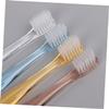 Soft Toothbrushes, 8-Pack, Nylon and Plastic, Crystal Clear view 4