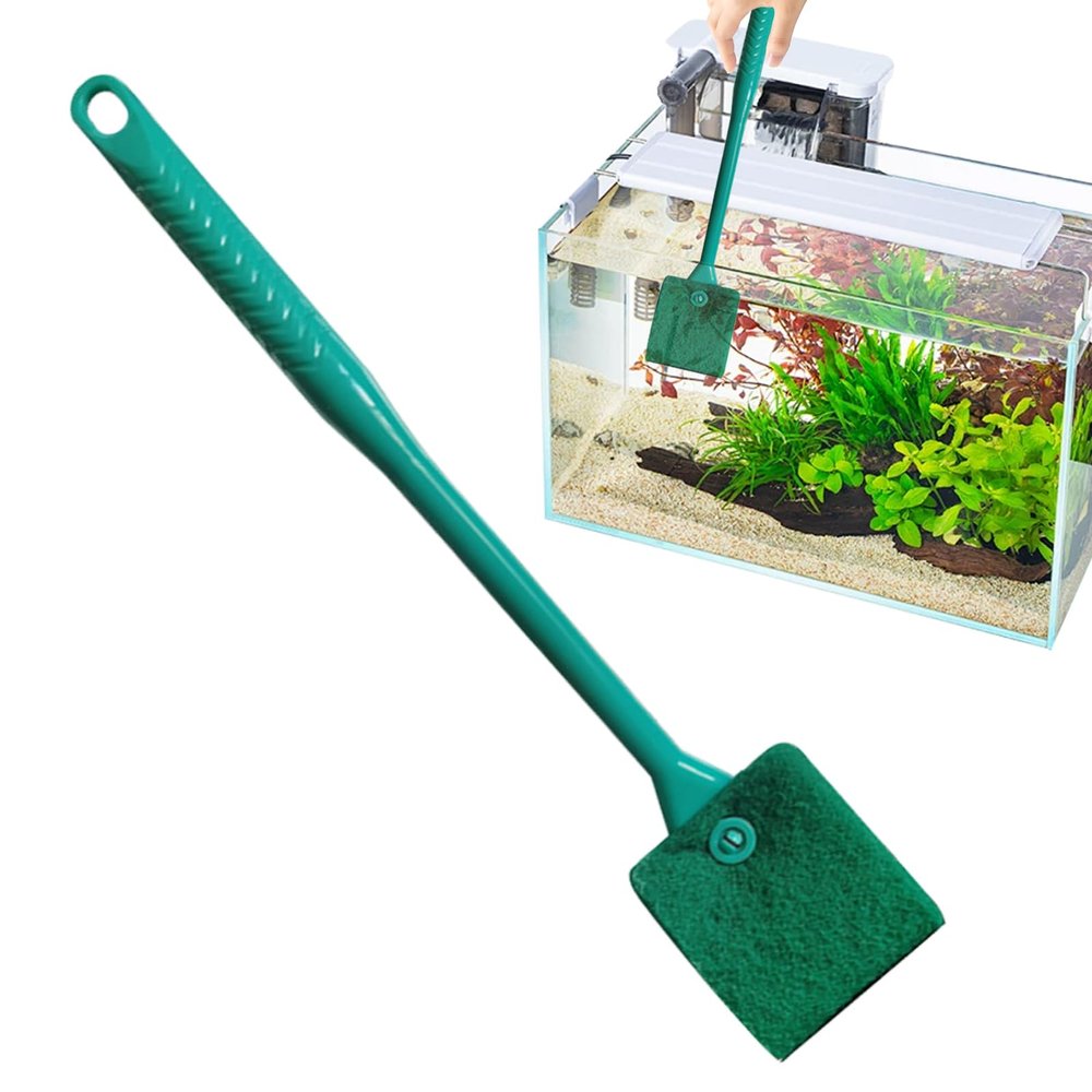 BommFu Aquarium Cleaning Scrubber with Long Handle