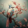 Taxpy Personalized Wall Art, Bird on Branch, 50 x 70 cm Canvas Painting for Nursery view 1