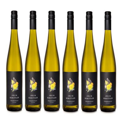 6 x 0.75 L Julia Schittler Charakter Zornheimer Chardonnay Quality Wine from Rheinhessen, Germany, Dry White Wine