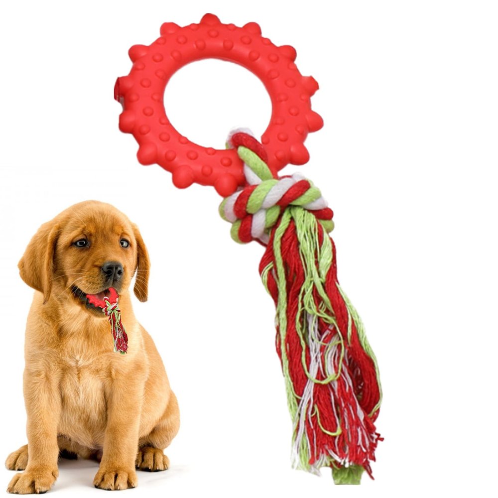 Shurzzesj Soft Chew Toy for Dogs - Dental Care Rope Toy for Puppies