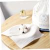 Disposable Cotton Face Towels, 300 Count, White view 3