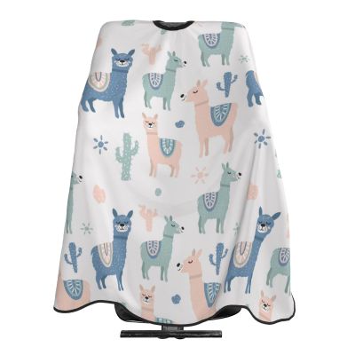 Adjustable Neckline Hairdressing Cape, Cartoon Sun Alpaca, 140 x 168 cm