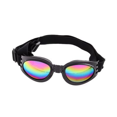 FRCOLOR Dog Sunglasses Black UV Protection Windproof Foldable