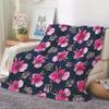 EHOMERY “Father for My Daughter” Cozy Flannel Blanket, Dark Purple, 150 x 100 cm view 1