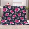 EHOMERY “Father for My Daughter” Cozy Flannel Blanket, Dark Purple, 150 x 100 cm view 4