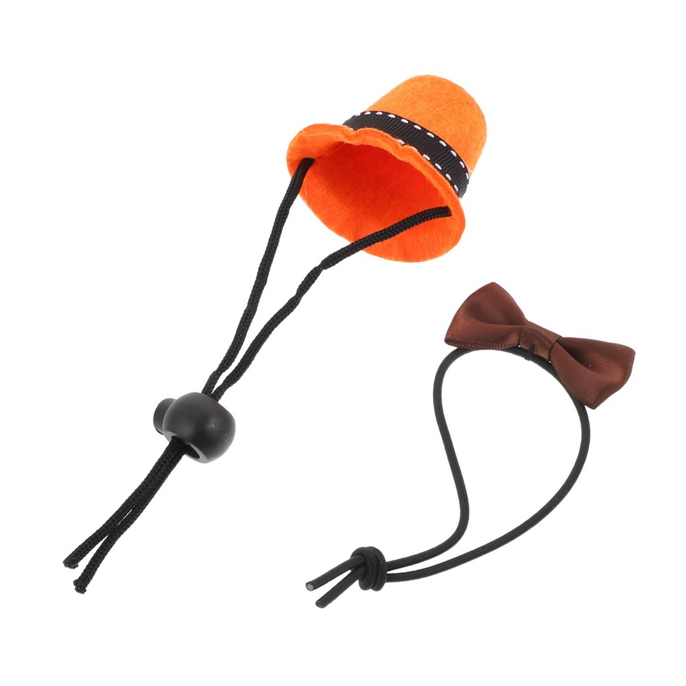 GRIRIW Mini Pet Hat and Bow Tie Set for Reptiles