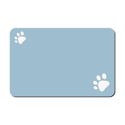 Pet Feeding Mat with Paw Pattern
