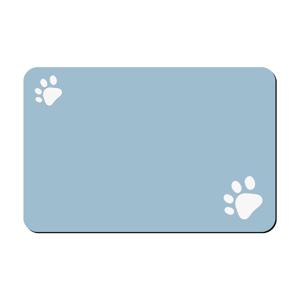Pet Feeding Mat with Paw Pattern