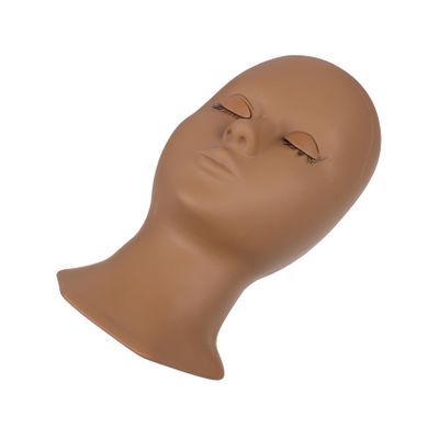 DOITOOL 1-Piece Silicone Practice Head for Eyelash Extensions, Realistic Mannequin for Students and Professionals