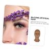 DOITOOL 1-Piece Silicone Practice Head for Eyelash Extensions, Realistic Mannequin for Students and Professionals view 4